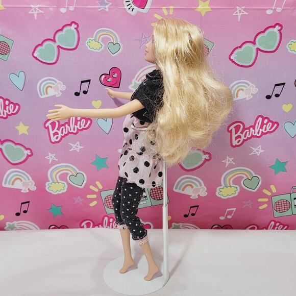 Barbie Fashion Fever #K8411 L3331 Pink Polka Dot Dress 2007 Y2K - Picture 4 of 6